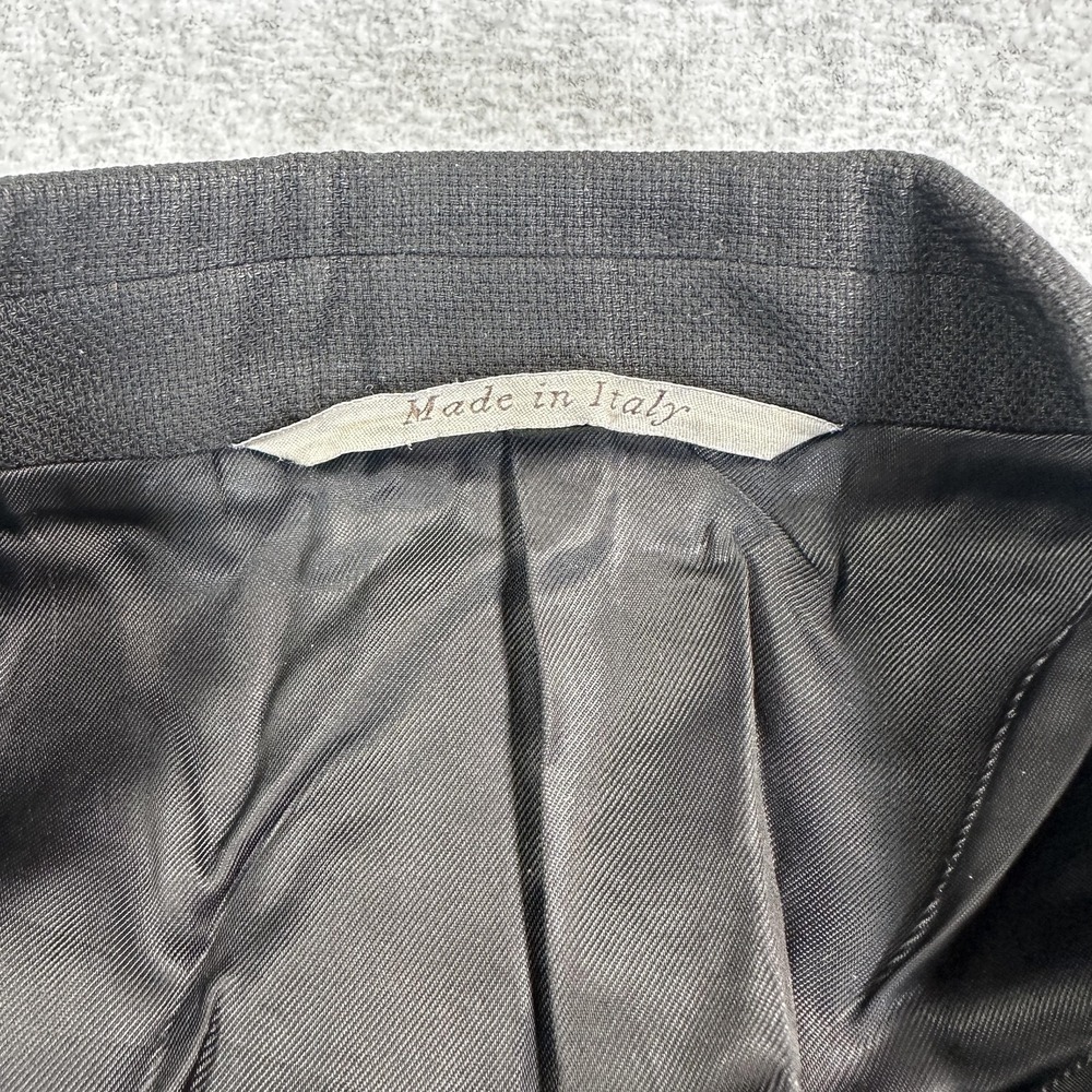 Canali Blazer Sport Coat Mens 42 Black Wool Water Resistant Italy Two Button - Picture 3 of 12
